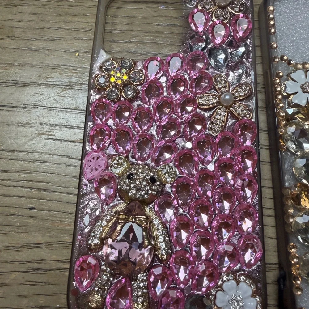 2 iPhone 14 Pro Max Luxury Bling Case
